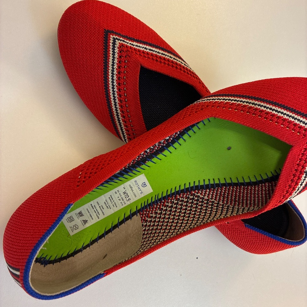 Rothy’s Red Ballet Flat Slip On Size 10.5 - Picture 4 of 4